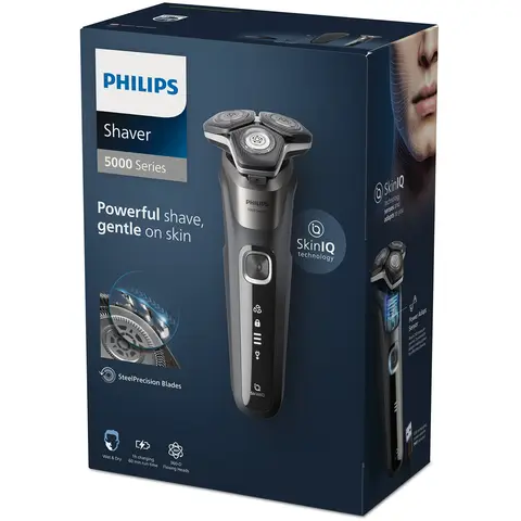Philips Shaver 5000 Series - Elektrisch scheerapparaat – Met trimmer – mannen - Met reisetui - S5887/35