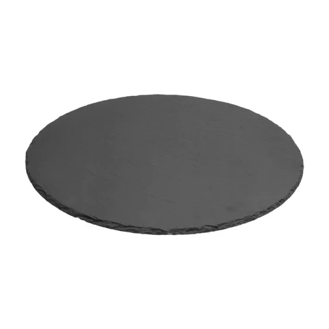 Plate Slate Material Dia 28cm