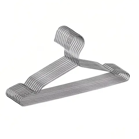 JORDAN&JUDY Stainless Steel Hangers, 30-Pack, Non-Slip & No-Mark, Clothes Drying Rack