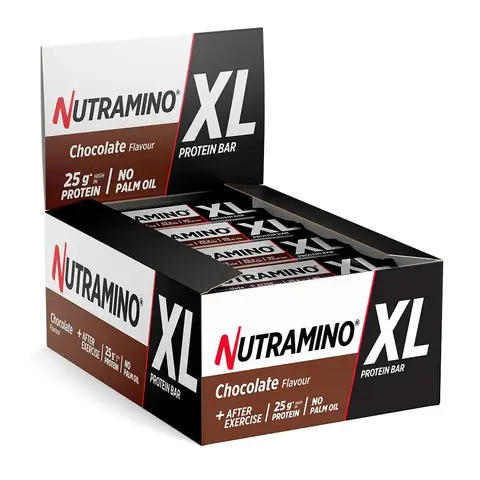 Nutramino XL eiwitreep 16 x 74 g dubbele chocolade