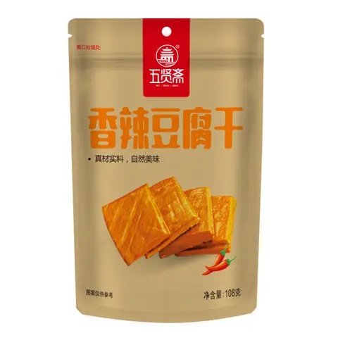Wuxianzhai Tofu sec épicé et piquant 108g