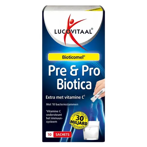 Lucovitaal Pre- & Probiotica + Vitamine C 10 zakjes