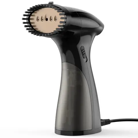 Cuisync Défroisseur vapeur de vêtements portable, 150 ml de réservoir d’eau, vapeur 800 W, brosse à poils incluse, élimine facilement les plis, design léger, idéal pour la maison, le bureau et les voyages, GY-2000, Offre Nouvel An, idées cadeaux