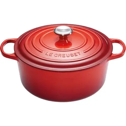 Le Creuset Signature Gietijzeren Braadpan - 30 cm, Kersenrood