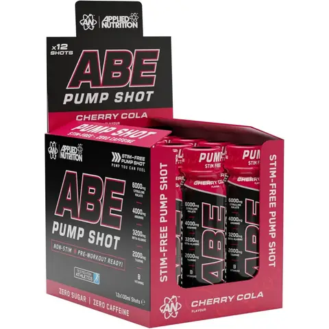 Applied Nutrition ABE Pump Pre Workout Stim Free Shot Cherry Cola Flavour - 12 x 100ml