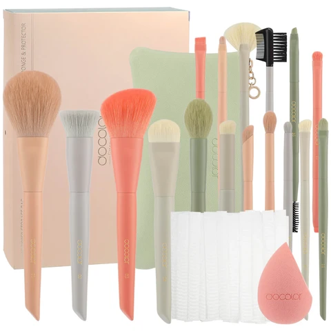 docolor 17-Piece Jisu Makeup Brush Set (Gift Box)