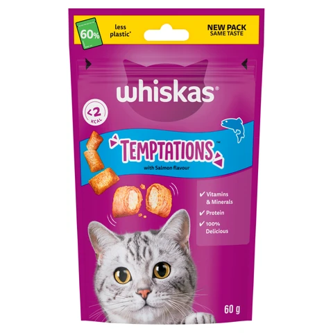 WHISKAS Temptations with Salmon Flavour 60g