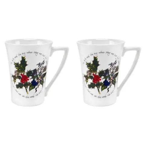Portmeirion The Holly & The Ivy Mugs - Set of 2