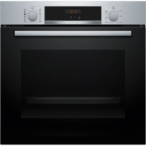 Bosch HQA574BS3B Series 4 Pyrolytic Single Oven - Stainless Steel - A Rated