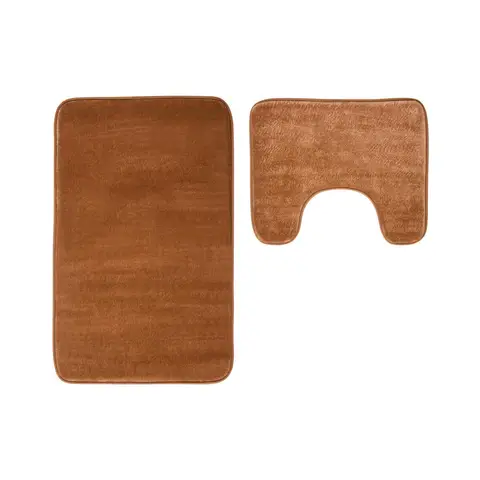 Maison by Premier Bath Mat & Pedestal Set Soak Microfibre Plush Camel 50x80cm