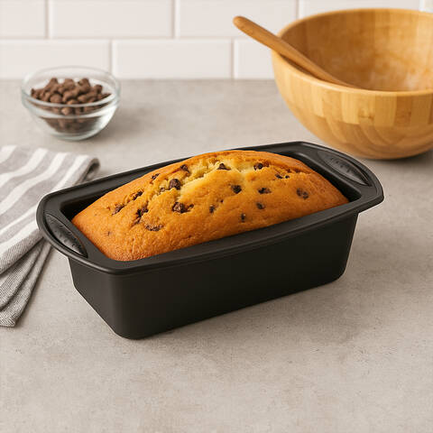 Essentials by Premier Bakeware Black Silicone 2Lb Loaf Mould