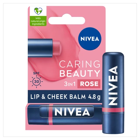 NIVEA Lip Care Caring Beauty Rose 4.8g