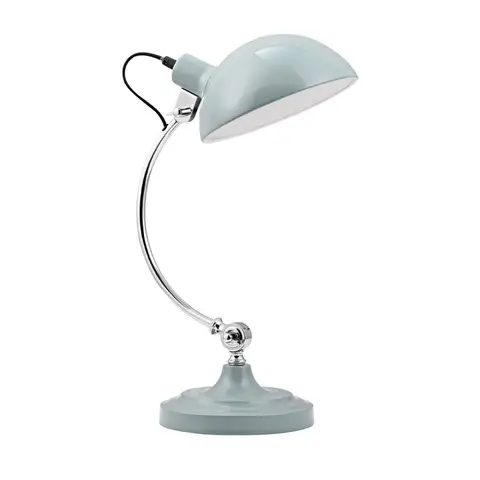 Interiors by Premier Table Lamp Vermont Iron Blue H:45cm