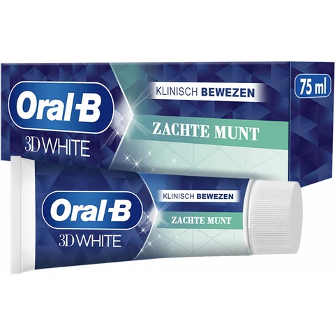 ORAL-B Tandpasta 3D White Zachte Munt 75ml