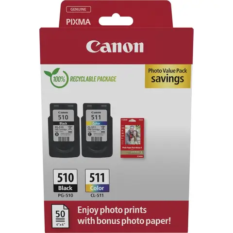 Canon 2970B017 inktcartridge 2 stuk(s) Origineel Zwart, Cyaan, Magenta, Geel