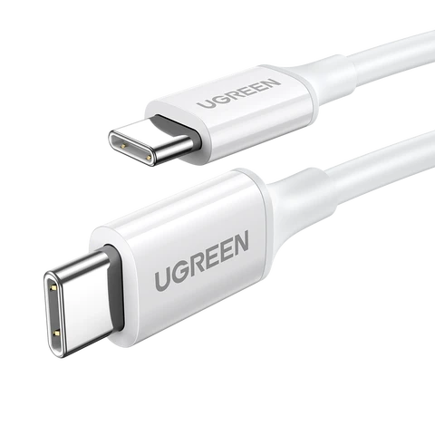 UGREEN Câble USB 2.0 Type C M-M nickel ABS blanc - 1 m