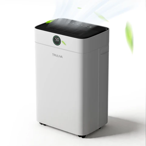 TRULIVA 25L/Day Dehumidifier with Laundry Drying, Auto Defrost, R290,2.8L Tank & Continuous Drain Hose, for Home, Basements, Bathroom, Bedrooms