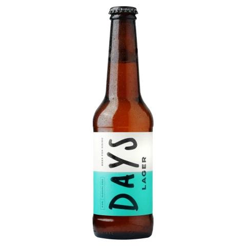 Days 0.0% Alcohol Free Lager 330ml Bottle
