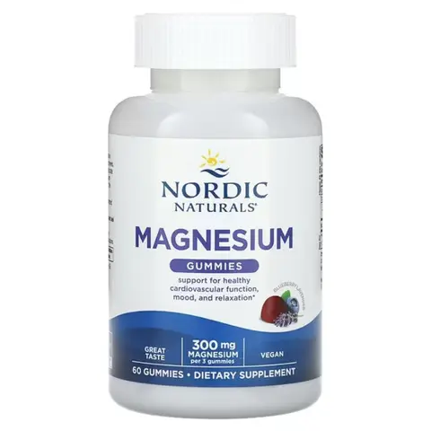 Nordic Naturals Magnesium Gummies, Blueberry Lavender - 60 Gummies