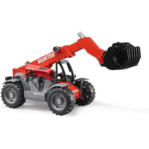 bruder 02125 - Manitou MLT 633 Teleskoplader | 1:16 Maßstab Fahrzeuge, Baufahrzeug, Baumaschine, Gabelstapler, Radlader, Spielzeug