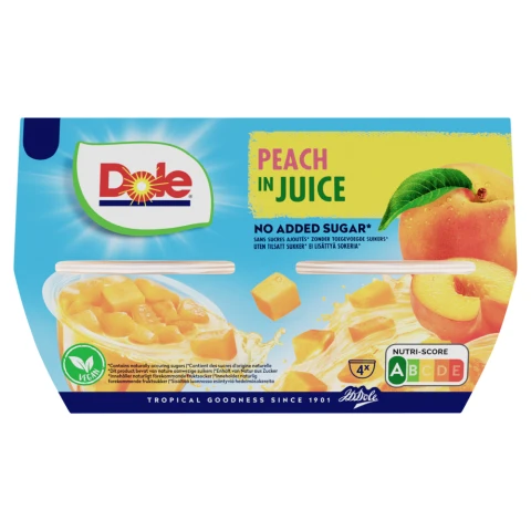 Dole Peaches In Juice 4x113g