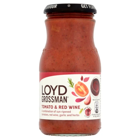 Loyd Grossman Tomato & Red Wine Pasta Sauce 350G