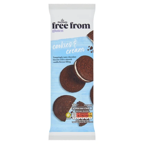 Morrisons Free From Cookies & Cream Cookies 160g