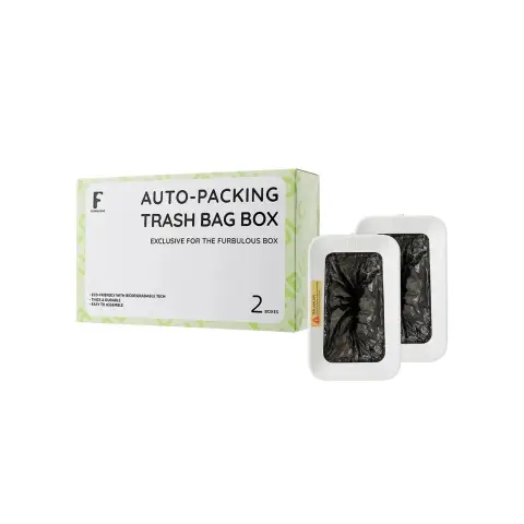 Furbulous Automatische Müllbeutel zum Verschließen - 2er-Pack - für Furbulous Automatische Katzenklo - nachfüllbar - aus umweltfreundlichem Material