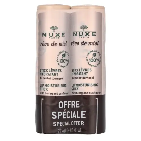Nuxe Reve De Miel Lip Moisturizing Stick Duo Set 8 g