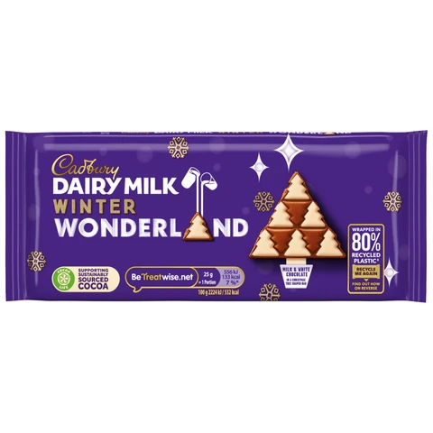 Cadbury Dairy Milk 100g Christmas Winter Wonderland