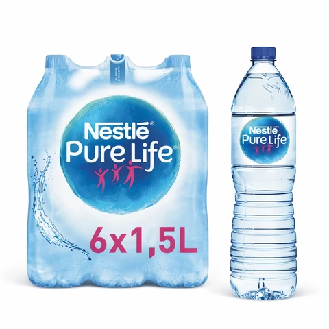 NESTLE Pure Life Eau de source - 6 x 1,5 L