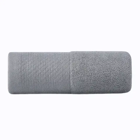Leli Serviettes en pur coton 5A, serviette de bain antibactérienne pour le visage, coton à longues fibres (gris)