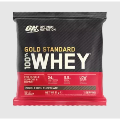 Optimum Nutrition Gold Standard 100% Whey Sachets Double Rich Chocolate 30 g (1 stuk)