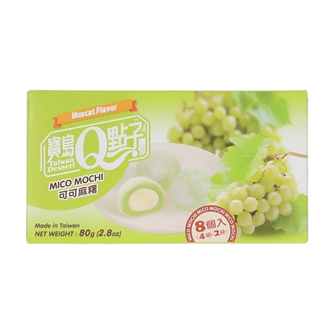 TAIWAN DESSERT Kakao-Mochi Grüne Traubengeschmack 80g