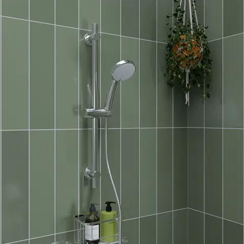 Croydex Presion Pressure Boosting Shower Head with 5 Settings - Chrome