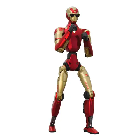 Unitree R1 Air Humanoid Robot Embodied Intelligence, Monocular Camera, 20 Degree of Freedom, Smart Interactive Communication with AI Voice Model, Red and Gold