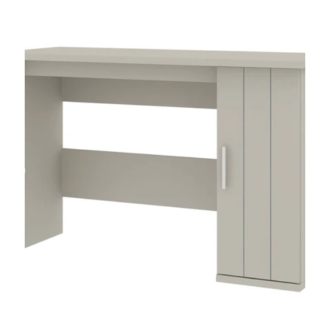 Galano Bernie Schreibtisch mit Ein-Tür-Stauraum - L 119 x B 47,5 x H 75,4 cm, für Büro oder Schlafzimmer - Farbe Grau