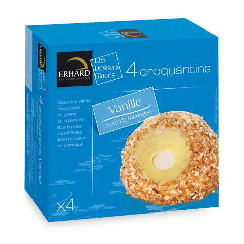 Erdhardt 4 biscuits croustillants à la vanille 312 g