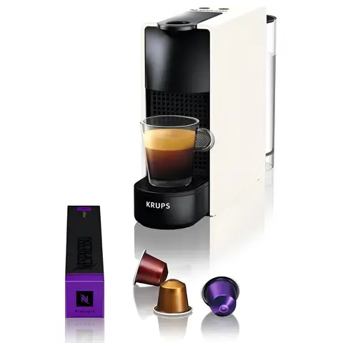 KRUPS Nespresso Essenza Mini Machine à Café à Capsules 0,6 L 1200 W Blanc Pur