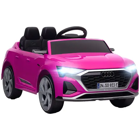 AIYAPLAY Audi Q8 E-tron Licensed Electric Car for Kids, 12V Electric Ride on Sportback Design with Remote Control, 4 Suspensi