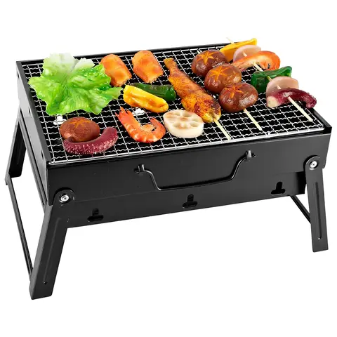 Huacan Barbecue grill, barbecue grill, outdoor portable barbecue grill, household charcoal charcoal charcoal grill, 1 piece