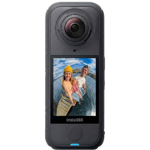 Insta360 X4 Air - Caméra 360° 8K légère de 165 g, effet perche à selfie invisible, objectifs remplaçables, filmez d'abord puis recadrez ensuite, protection contre le vent intégrée, stabilisation FlowState, application alimentée par l'IA