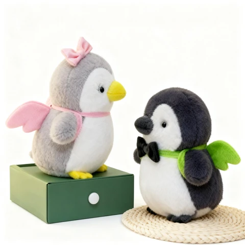 Toy - Jouets/Tissus - 82521 - Pinguins amoureux à dos de sac à dos - 21 cm - 20 (modèle aléatoire)