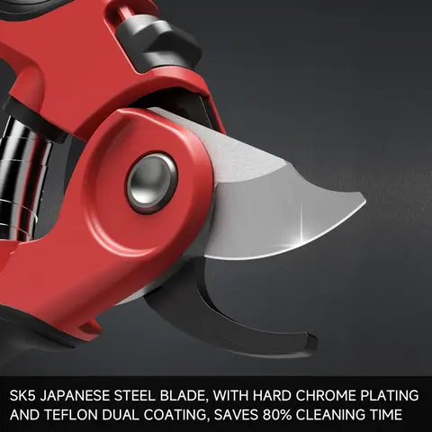 FLORA GUARD Bypass Secateurs with SK5 Steel, Garden Secateurs with Ergonomic Handle, Ideal Pruning Shears for Gardening, Shrubs & Branch Cutting