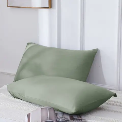 MEROPE, Bamboo Pillow case, 50x75cm, eucalyptus, 2pack