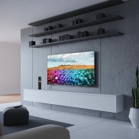 RCA Android Smart TV | QLED 4K UHD | 50 inch/127 cm | Frameless Design | Tripple Tuner DVB-T/T2/S/S2/C | HDMI x3, USB x2, CI+ | Voice control & streaming apps | Geassembleerd in Eindhoven | RAQ50UN1