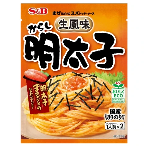 Sauce pour Spaghetti S&B Saveur Œufs de Morue Épicés 53,4g