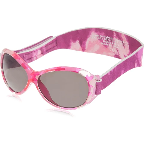 Baby Banz Retro Sunglasses 0-2 Years Camo Pink
