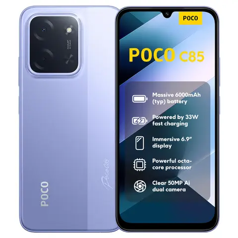 POCO C85 Violett 6 GB RAM 128 GB ROM