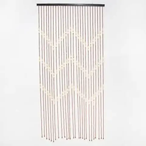 CHZIMADE 1PC "W"figure
90X175cm (27 Strips) Wooden Beads Door Curtain Blinds Screen Room Divider Decor